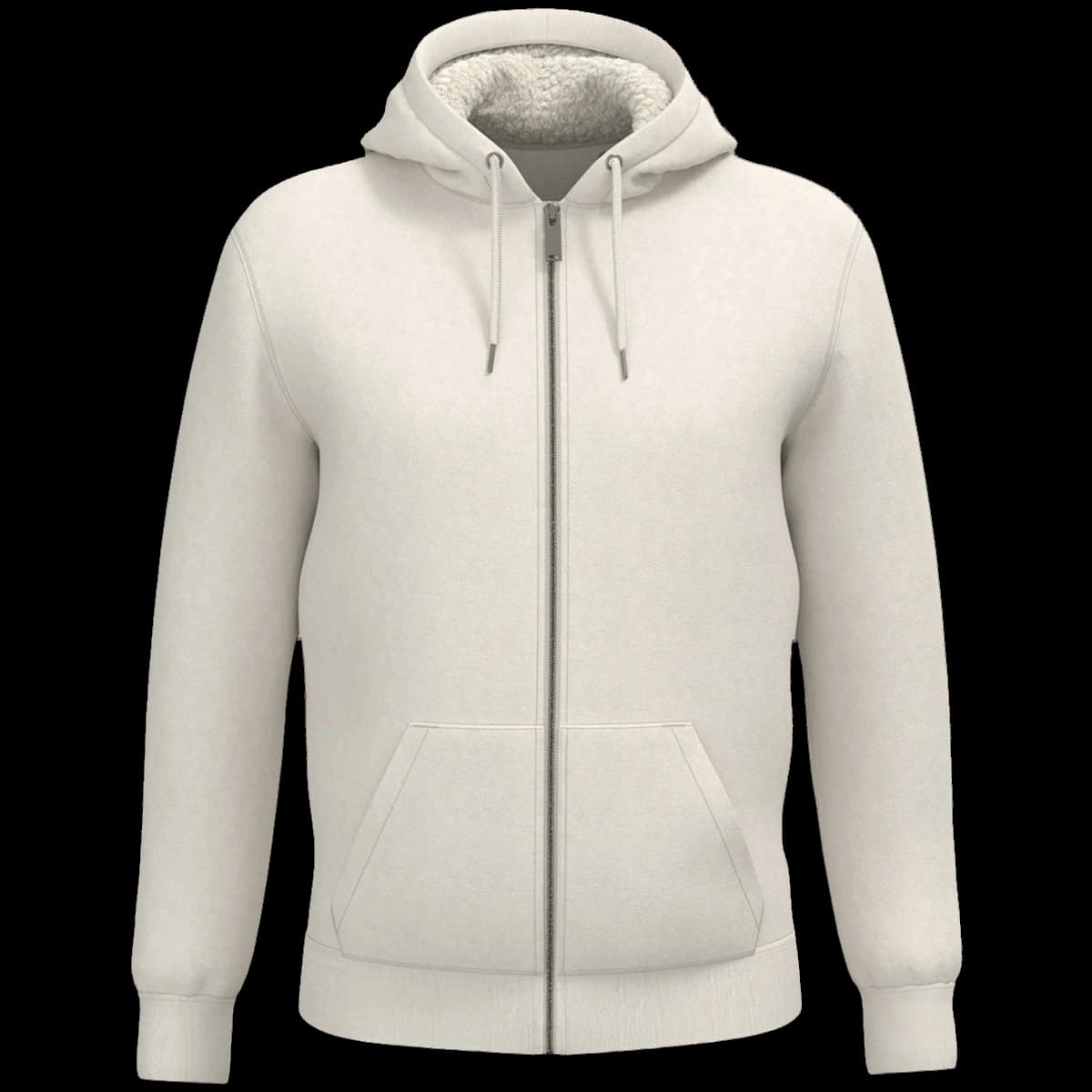Native Spirit Unisex Sherpa lined Full Zip Sweatshirt — front