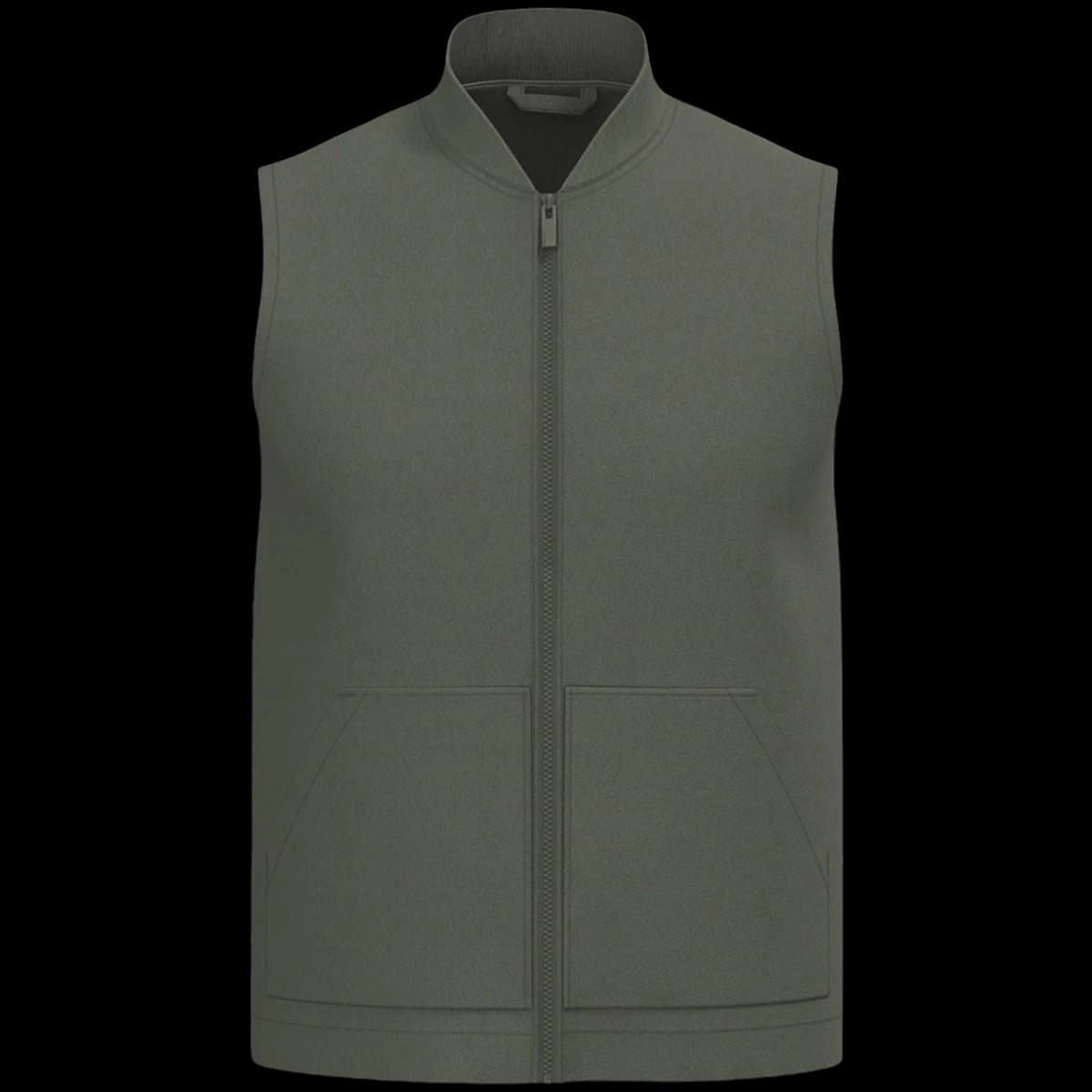 Native Spirit Unisex Twill Bodywarmer with Varsity Collar — front