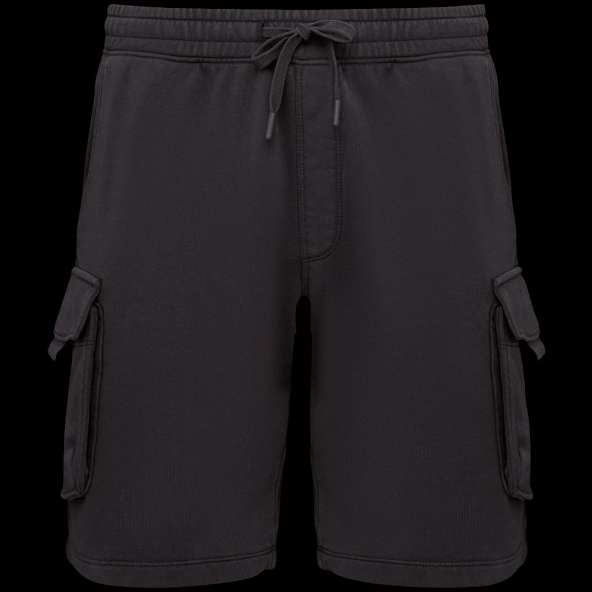 Native Spirit French Terry Washed Effect Cargo Shorts — front