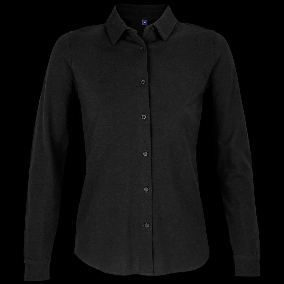 NEOBLU Ladies Basile Organic Cotton Long Sleeve Piqué Shirt — front