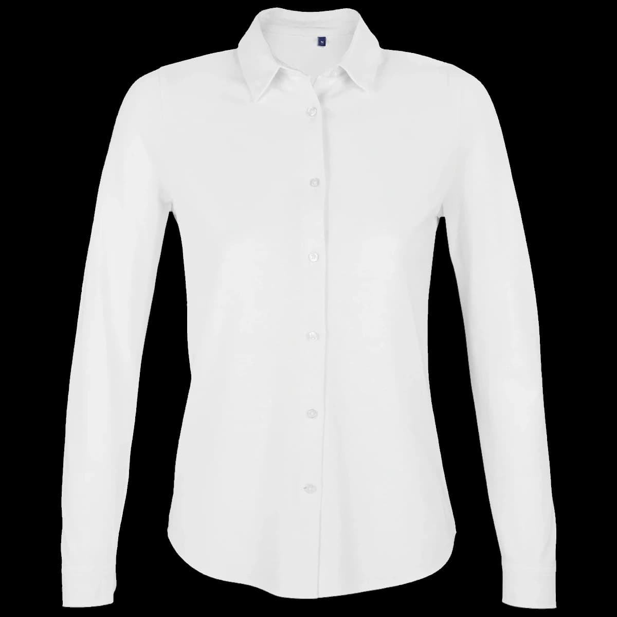 NEOBLU Ladies Basile Organic Cotton Long Sleeve Piqué Shirt — front