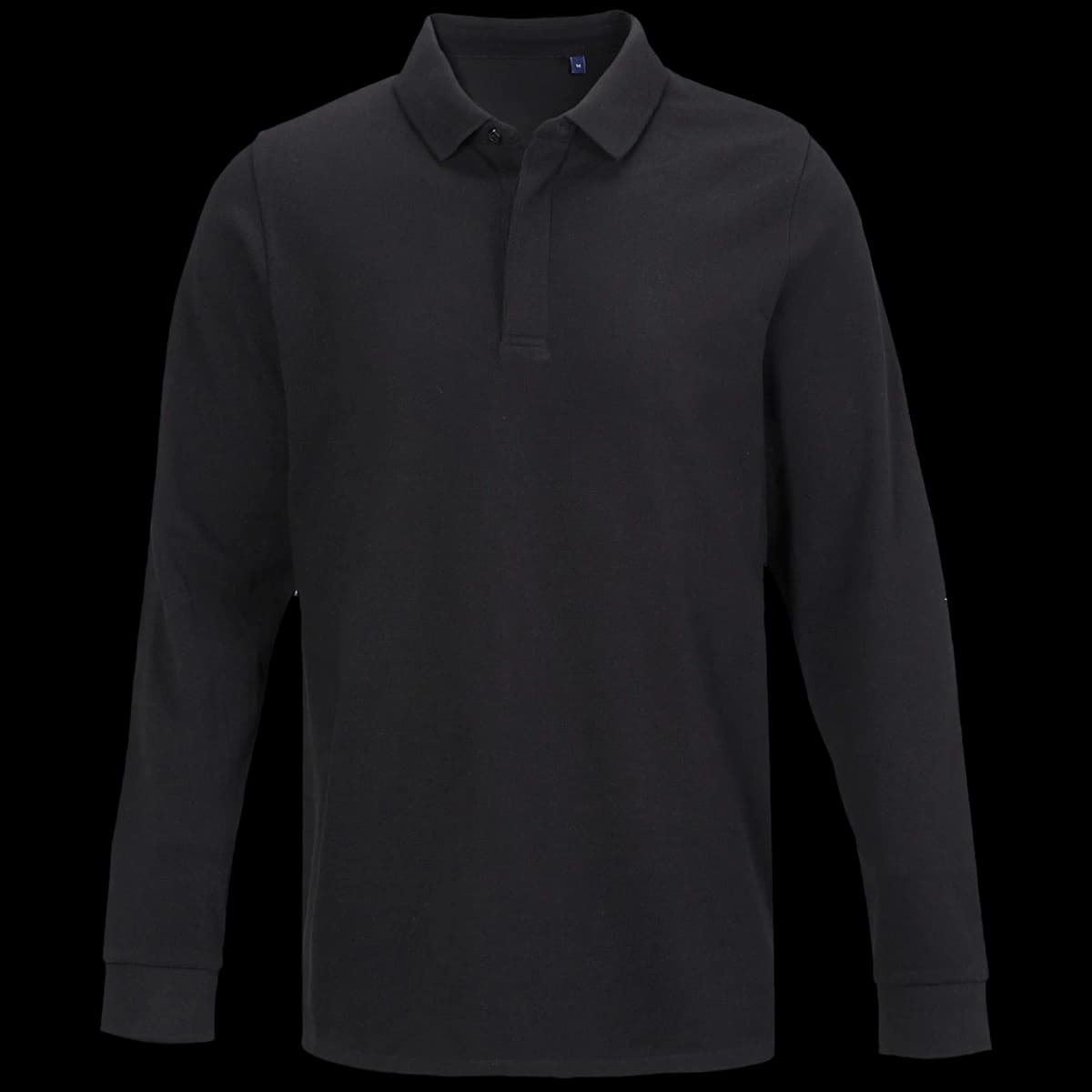NEOBLU Owen Long Sleeve Piqué Polo Shirt — front