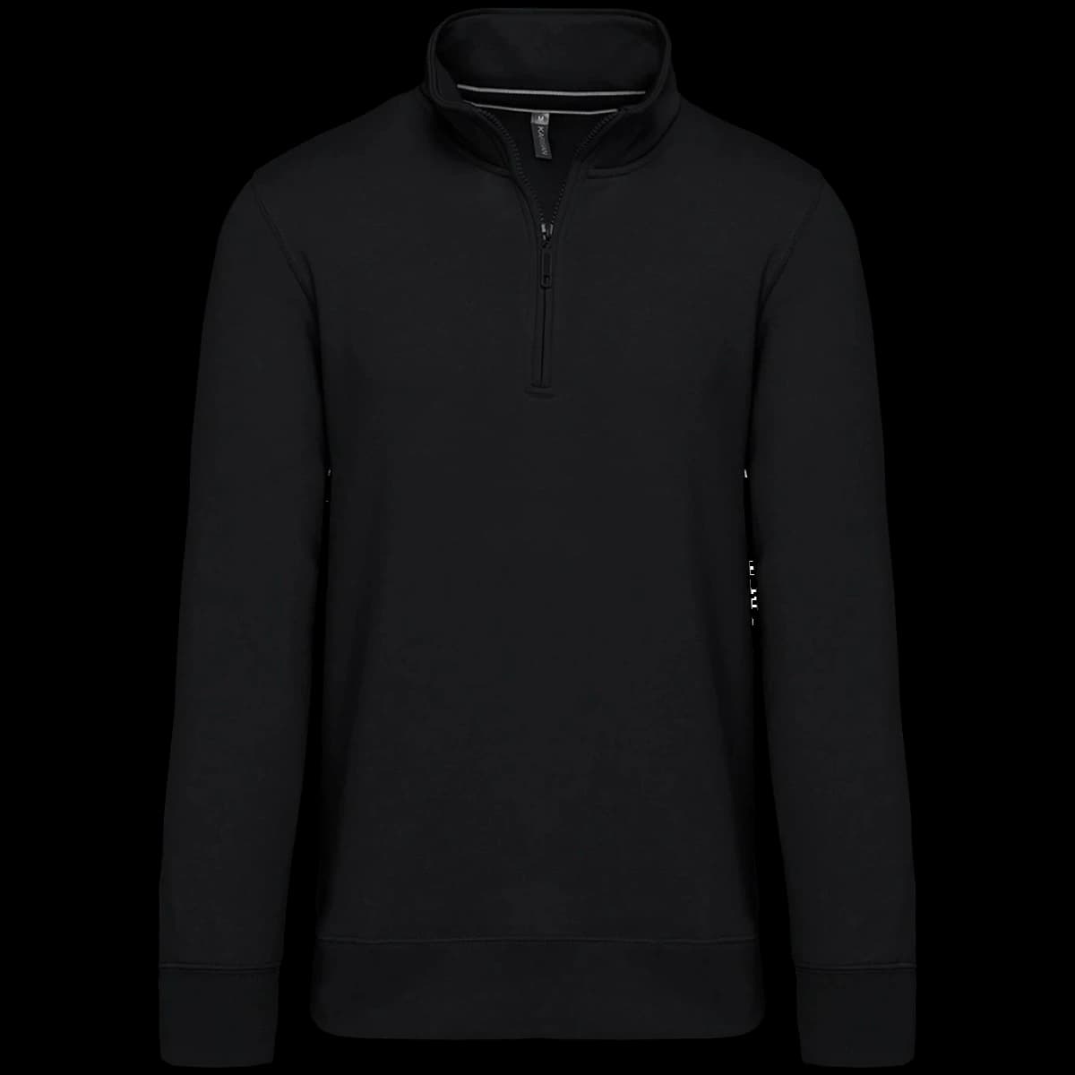 Kariban Zip Neck Sweatshirt — front
