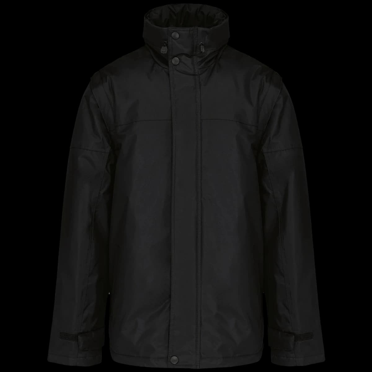 Kariban Factory Zip Off Sleeve Jacket — front