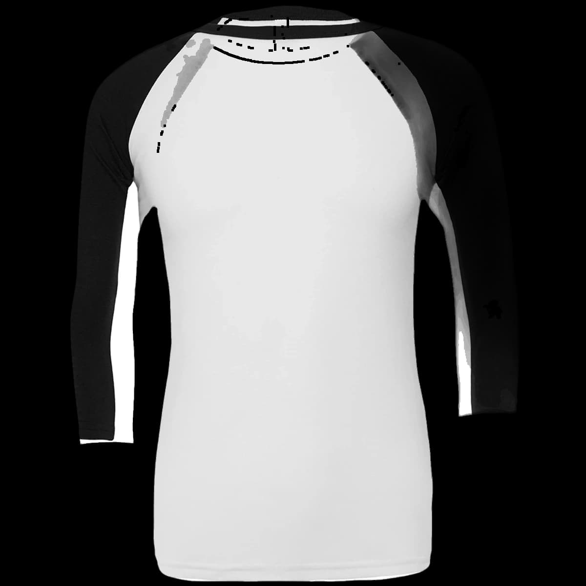 Canvas Unisex 3/4 Sleeve Baseball T-Shirt — front