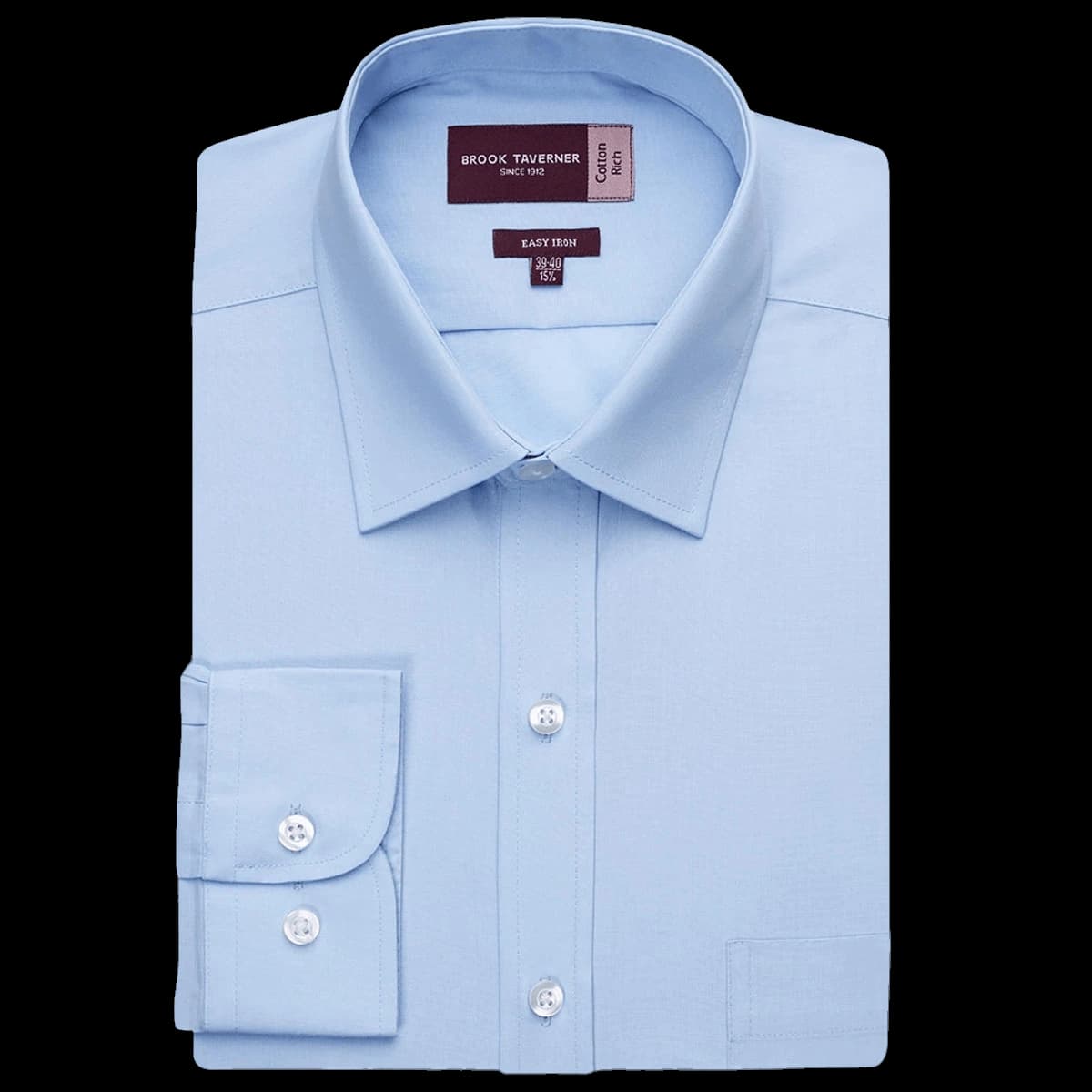 Brook Taverner Rapino Long Sleeve Poplin Shirt — front