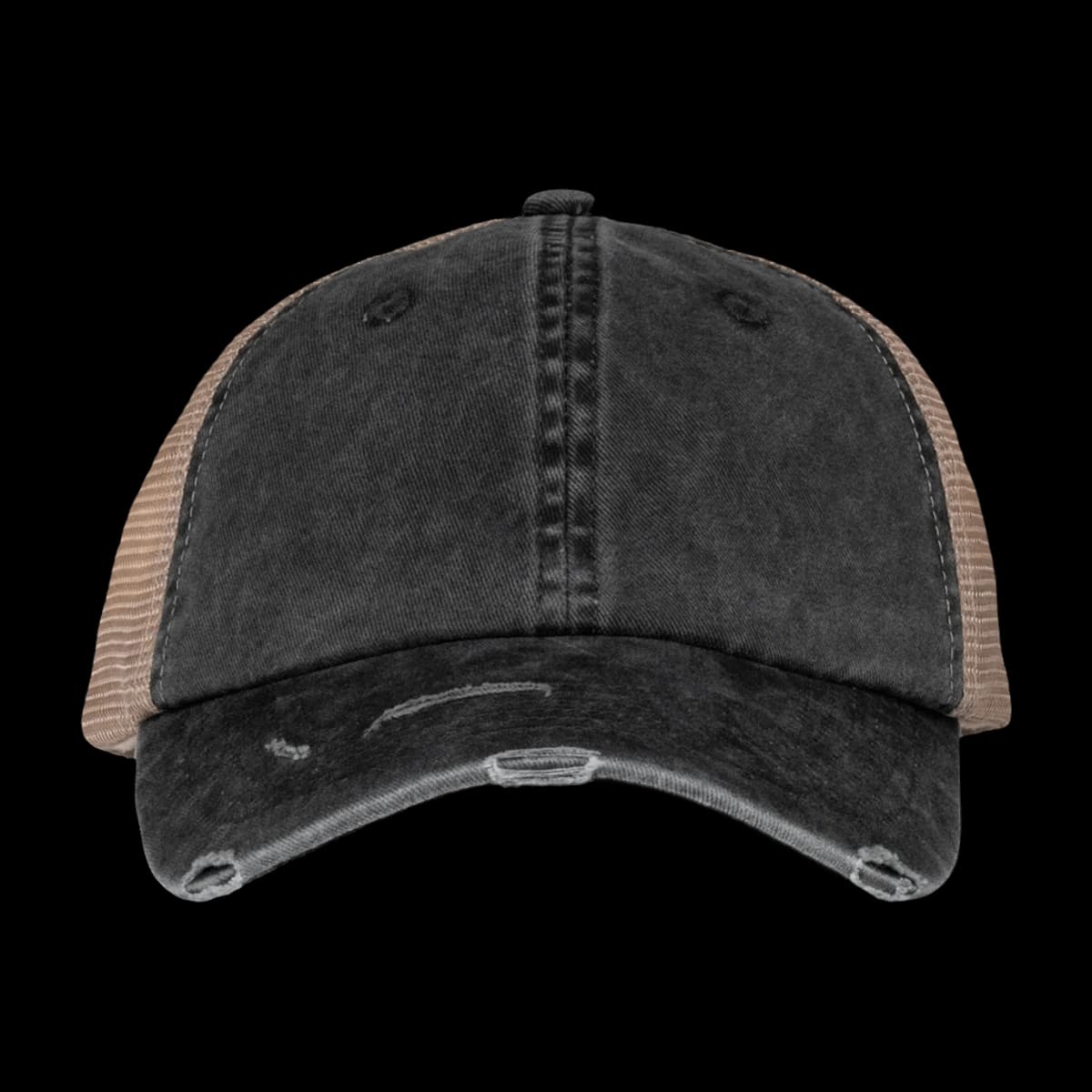 Native Spirit Washed Trucker Destroy Cap — front