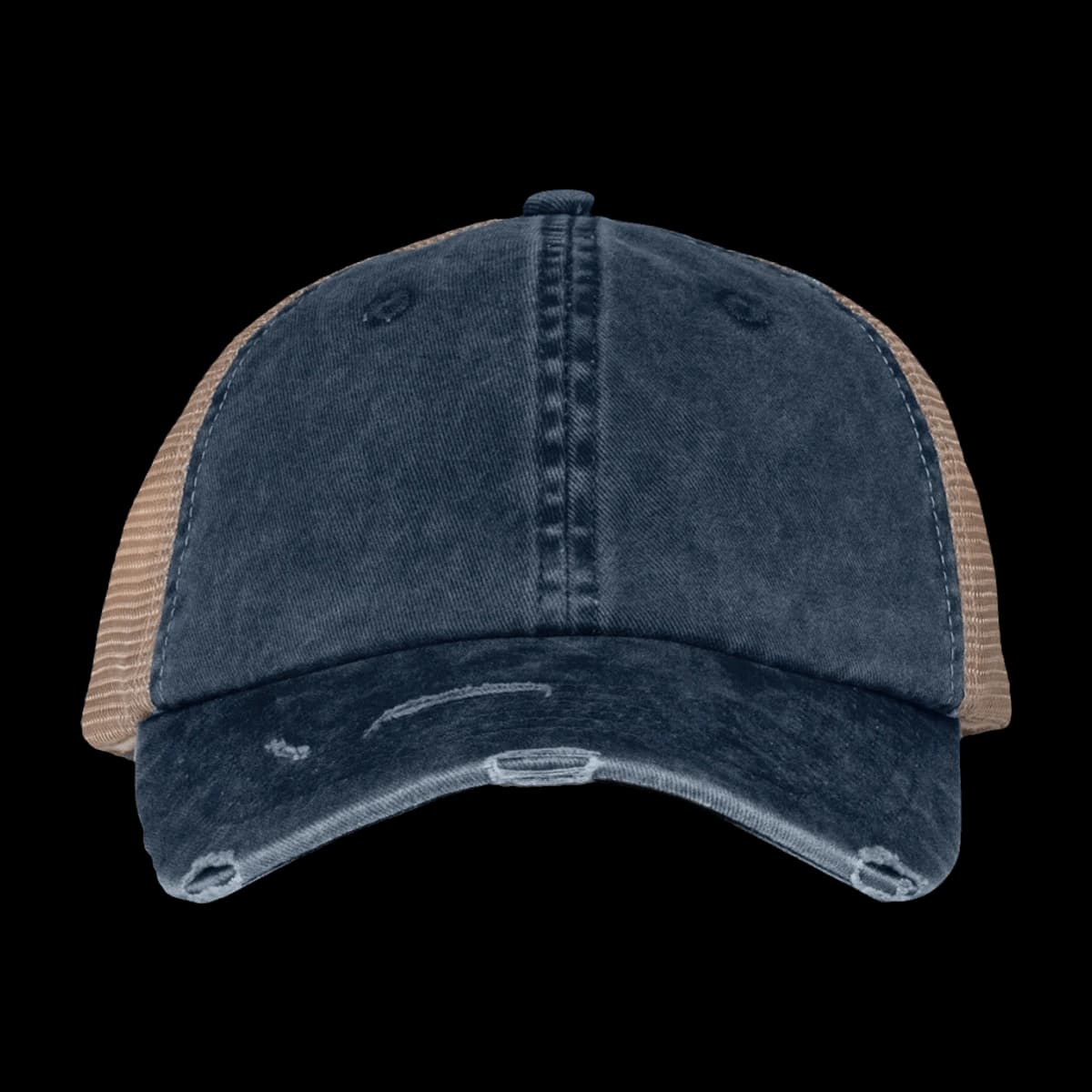Native Spirit Washed Trucker Destroy Cap — front