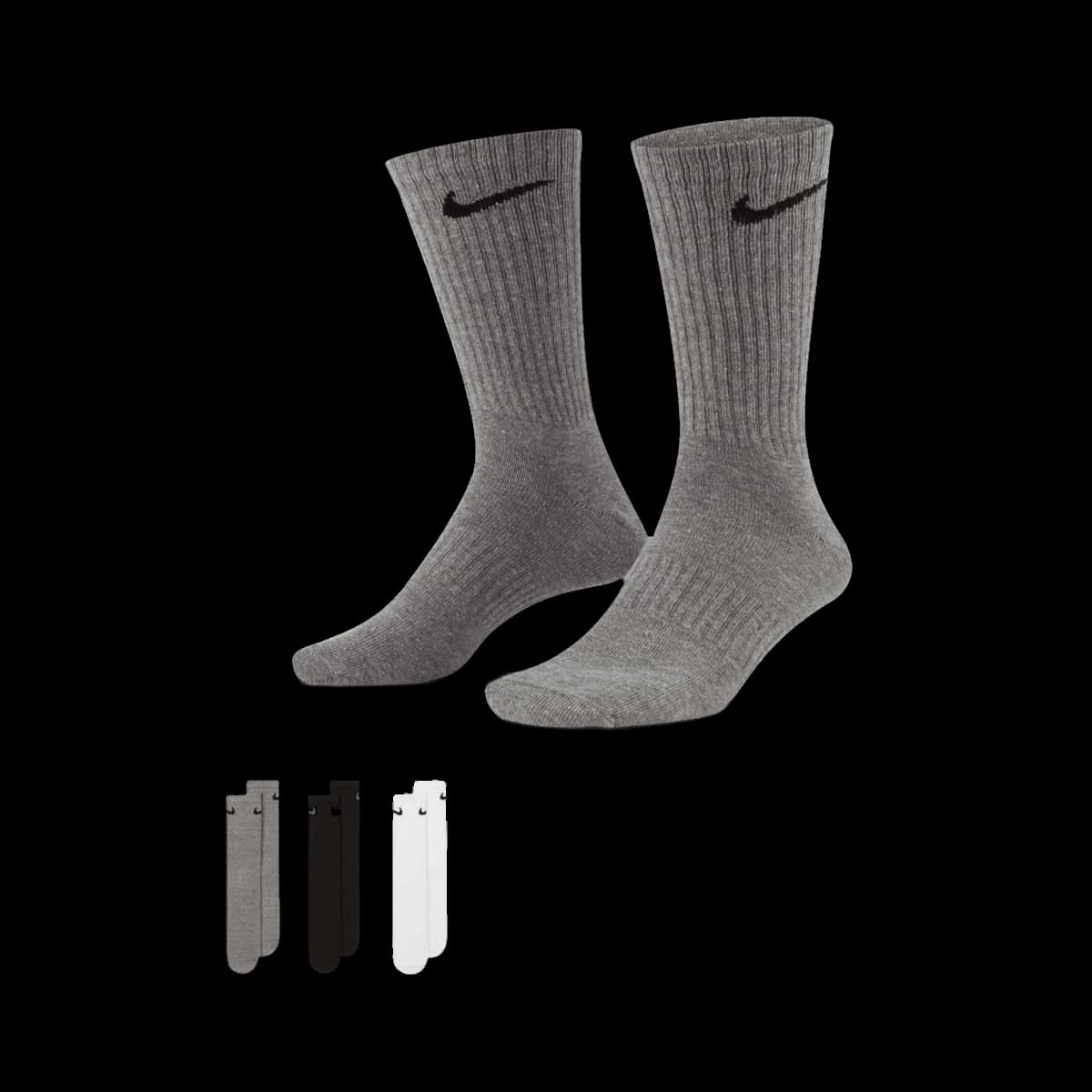 Everyday Lightweight Crew Socks (3 Pairs)