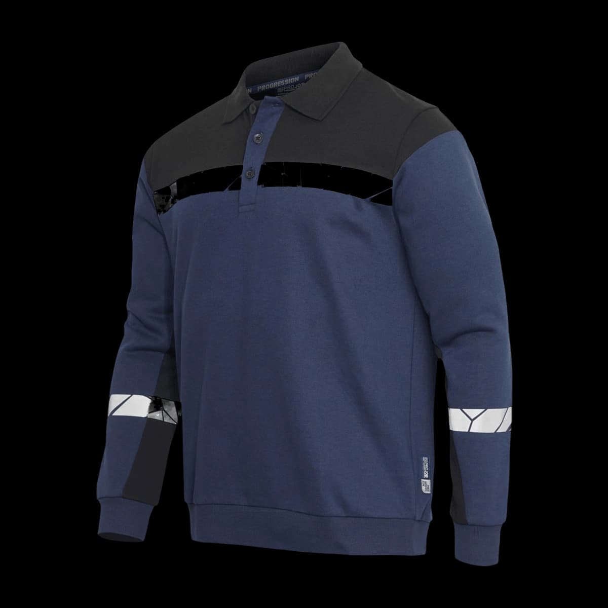 Progression 7100 Long Sleeve Polo Sweatshirt