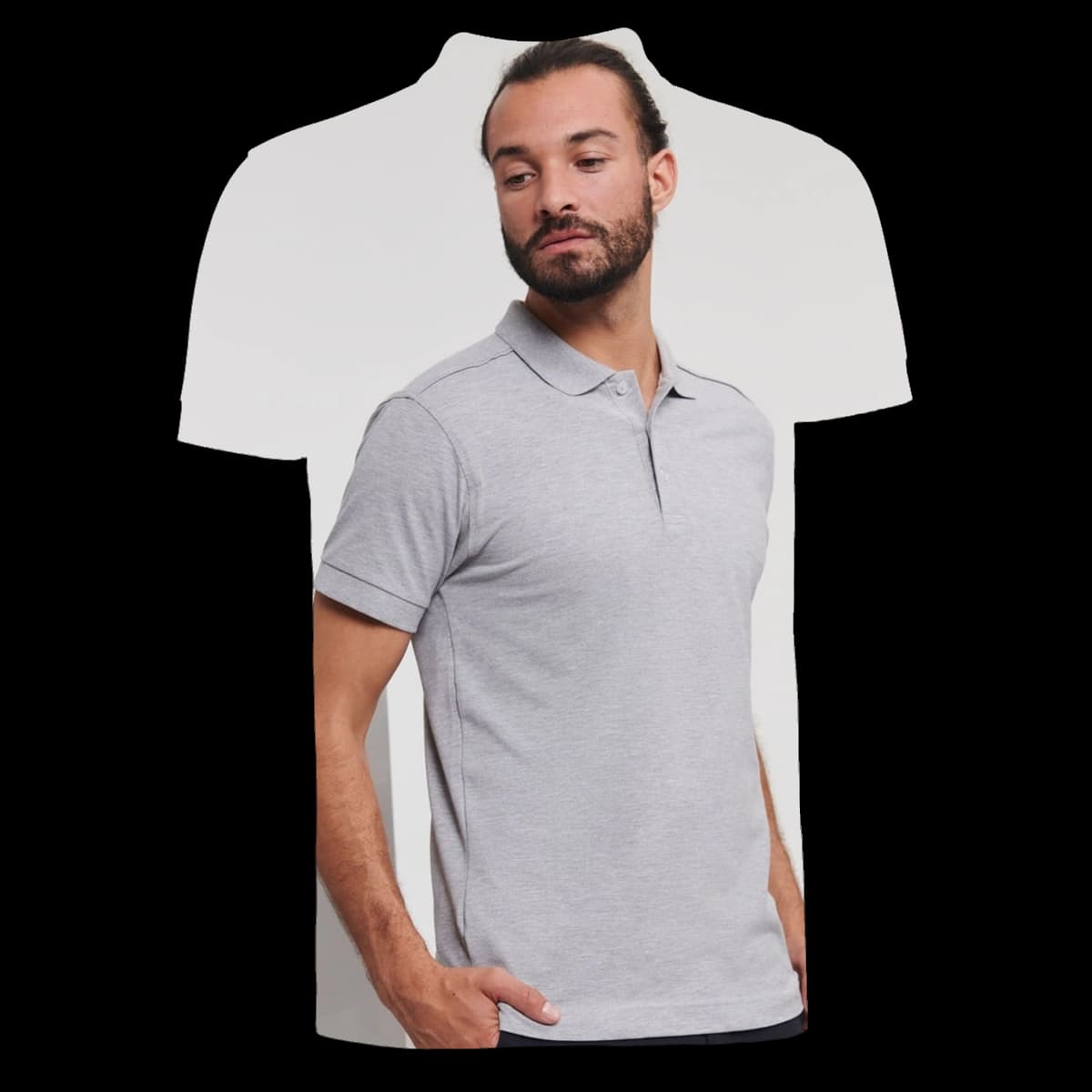 Men's Fitted Stretch Polo