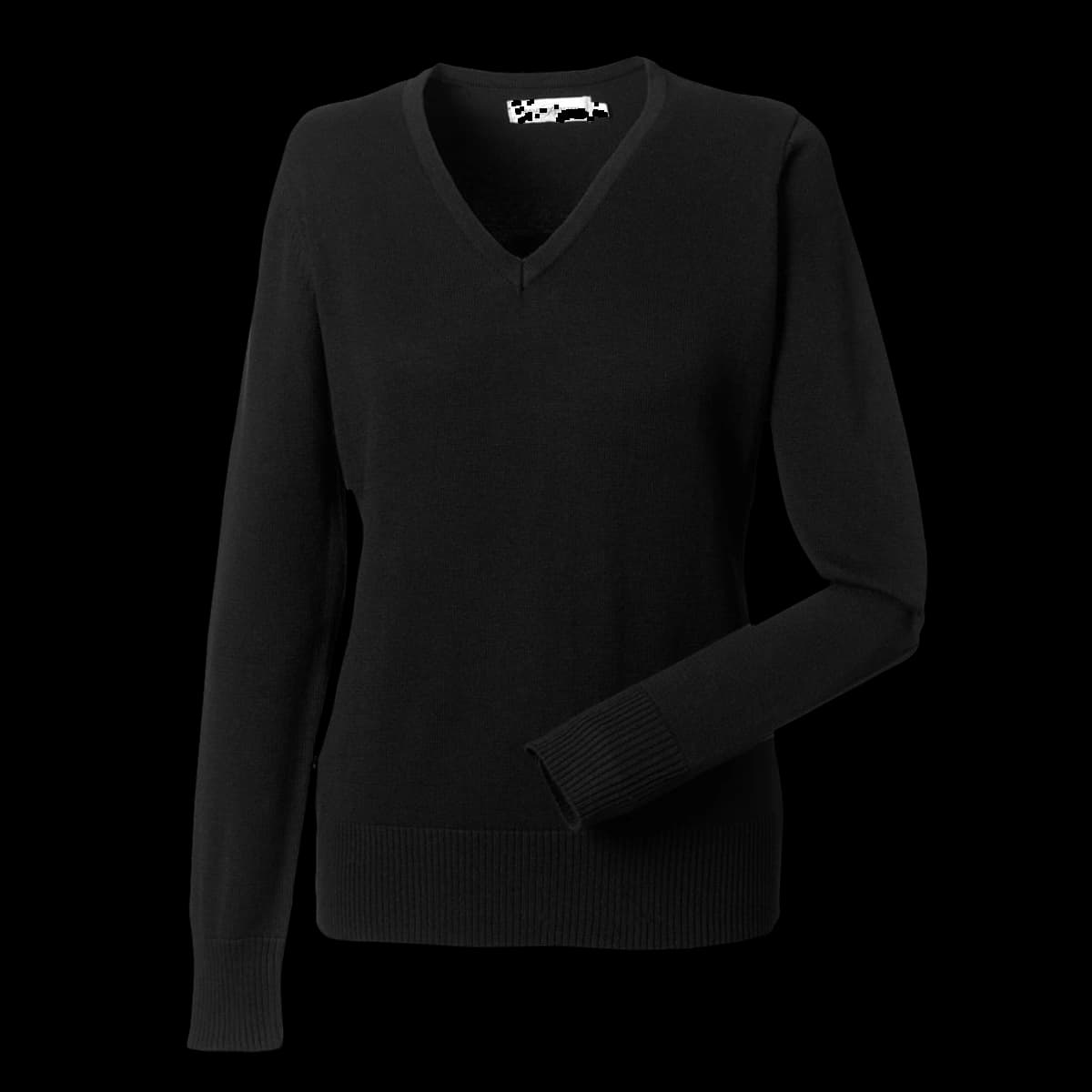 Ladies' V-Neck Knitted Pullover