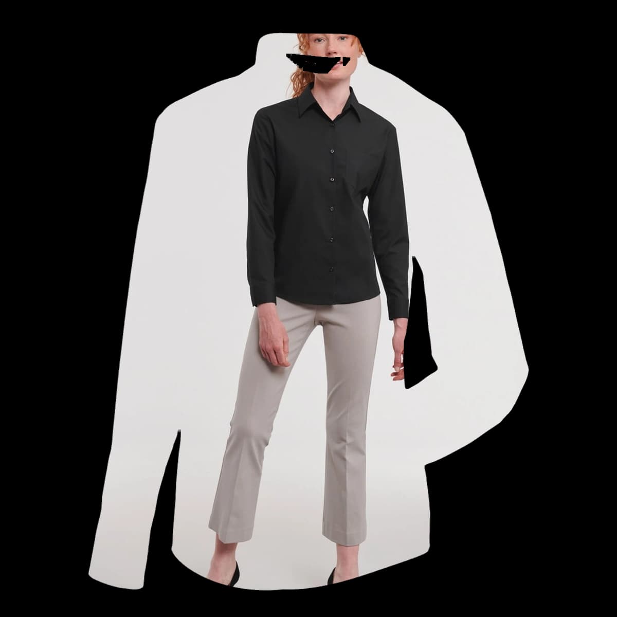 Ladies' Long Sleeve Classic Polycotton Poplin Shirt
