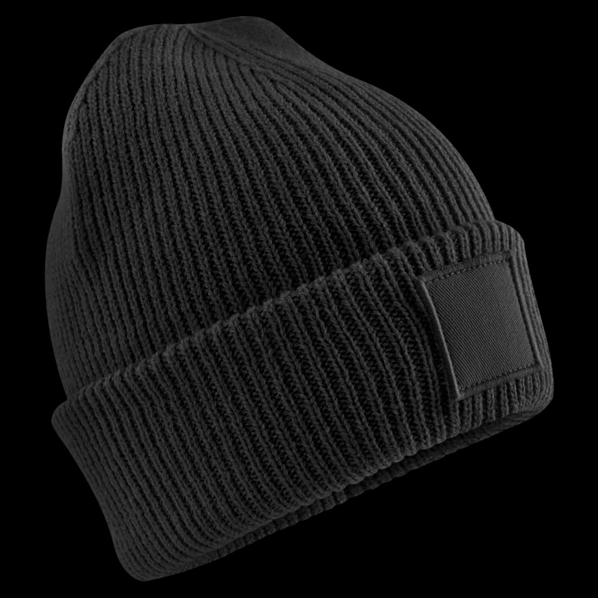 Beechfield Kids Deep Cuffed Tonal Patch Beanie — front