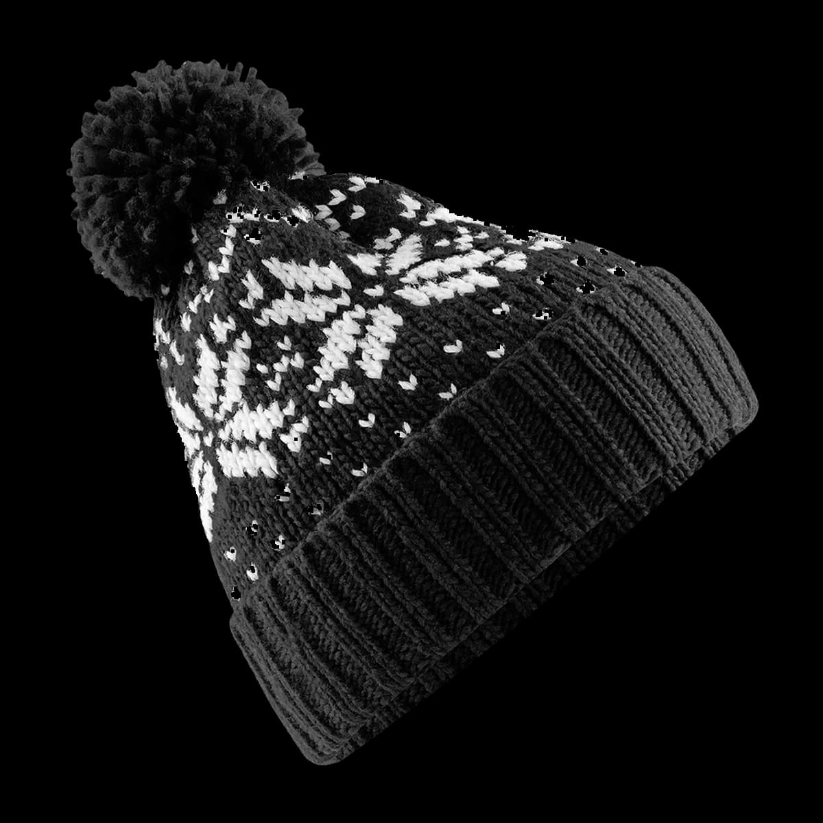 Beechfield Fair Isle Snowstar® Beanie — front