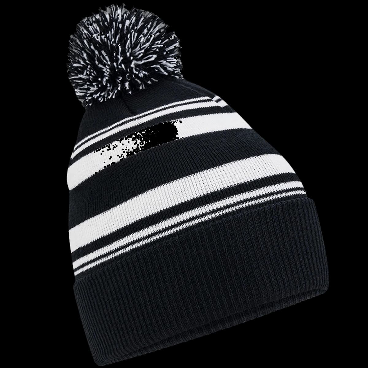 Beechfield Striped Fan Beanie — front