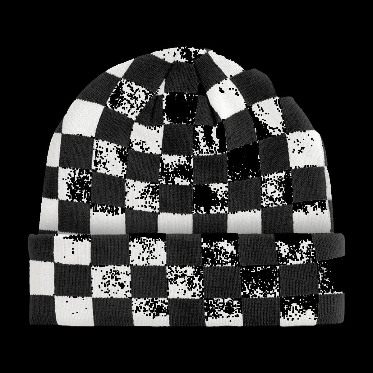 Beechfield Checkerboard Beanie — front