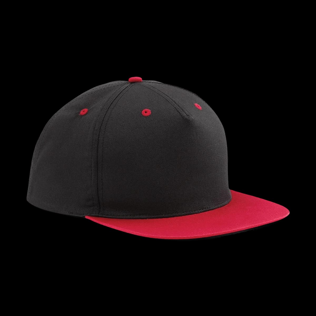 Beechfield 5 Panel Contrast Snapback — front