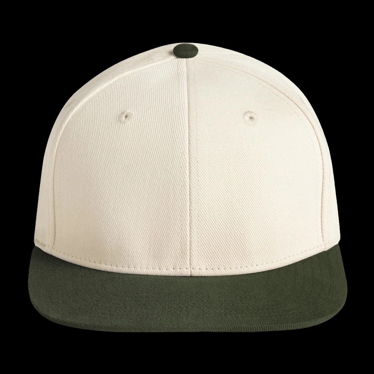 Beechfield Contrast Flat Peak 6 Panel Cap — front