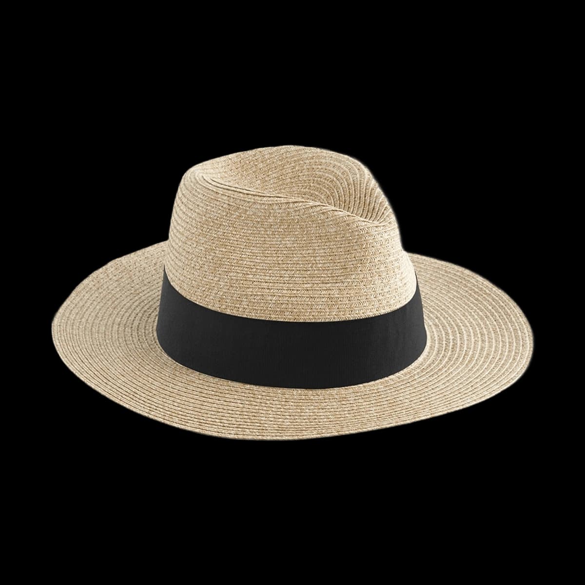 Beechfield Straw Fedora — side