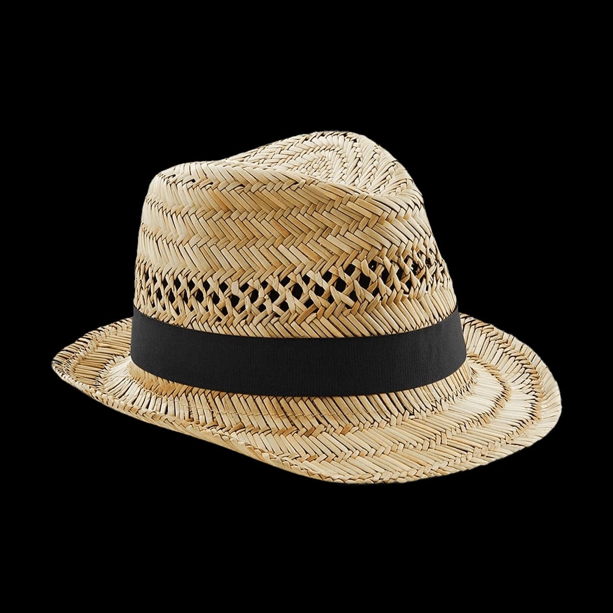 Beechfield Straw Summer Trilby — front