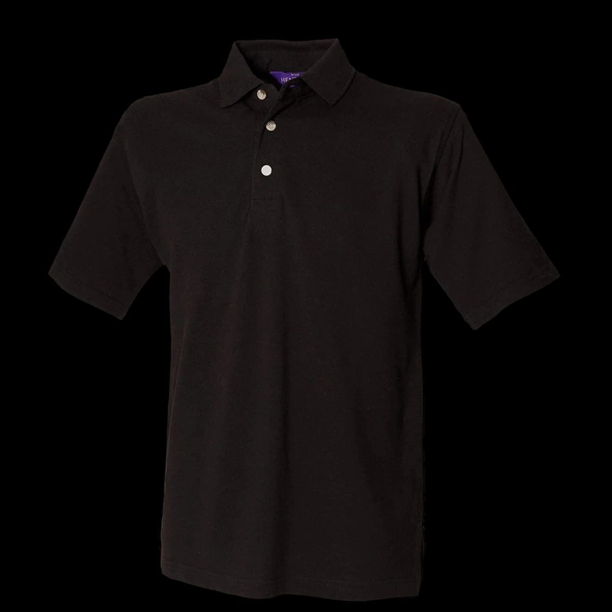 Henbury Classic Heavy Cotton Piqué Polo Shirt — front