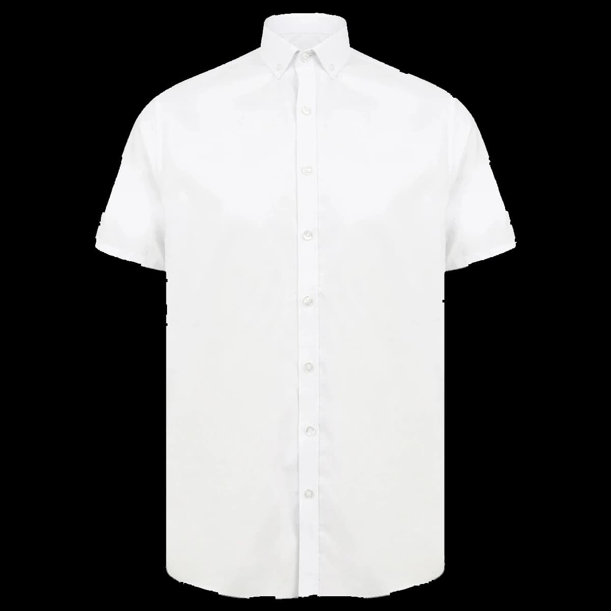 Henbury Modern Short Sleeve Slim Fit Oxford Shirt — front