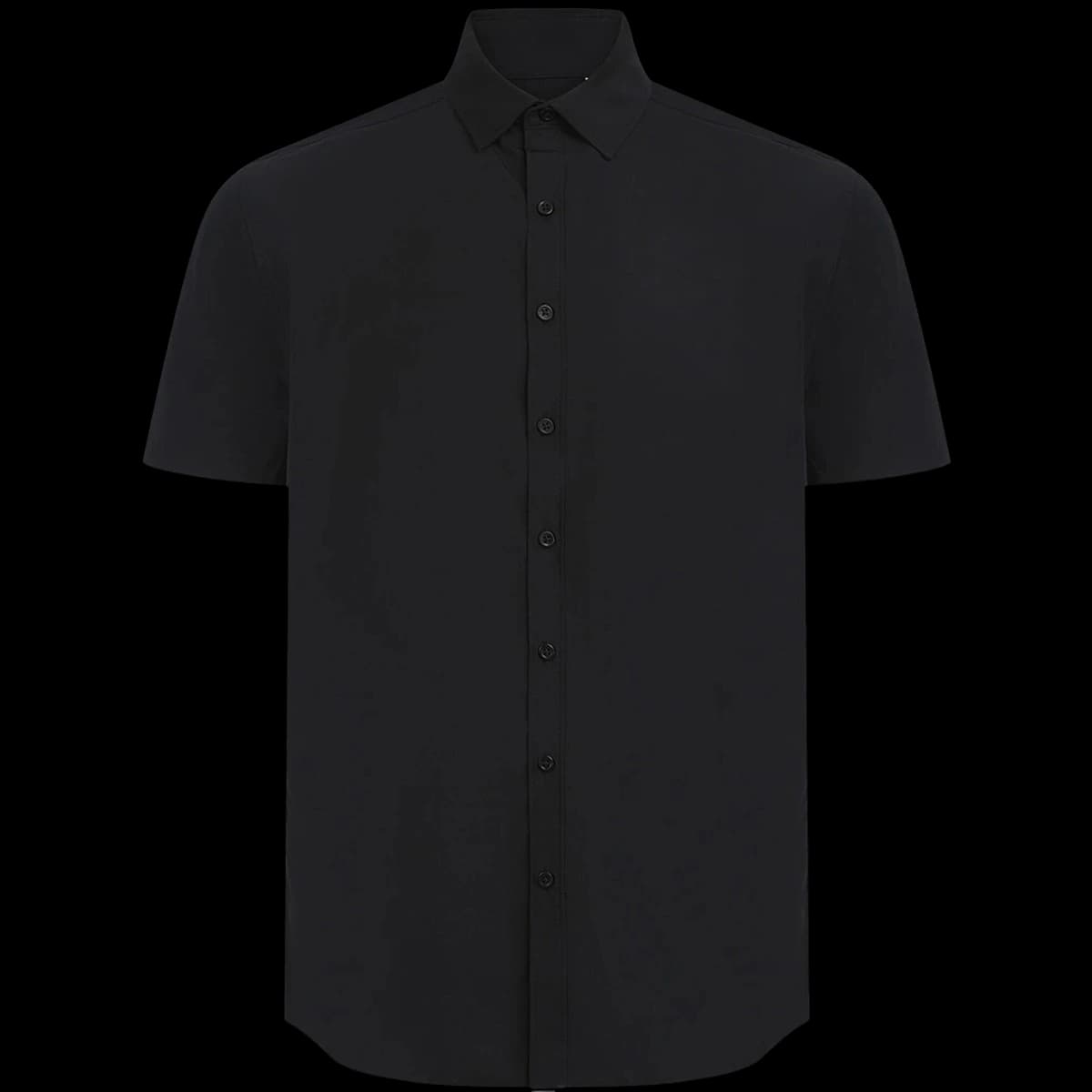 Henbury Short Sleeved Cotton Feel Coolplus® Shirt — front