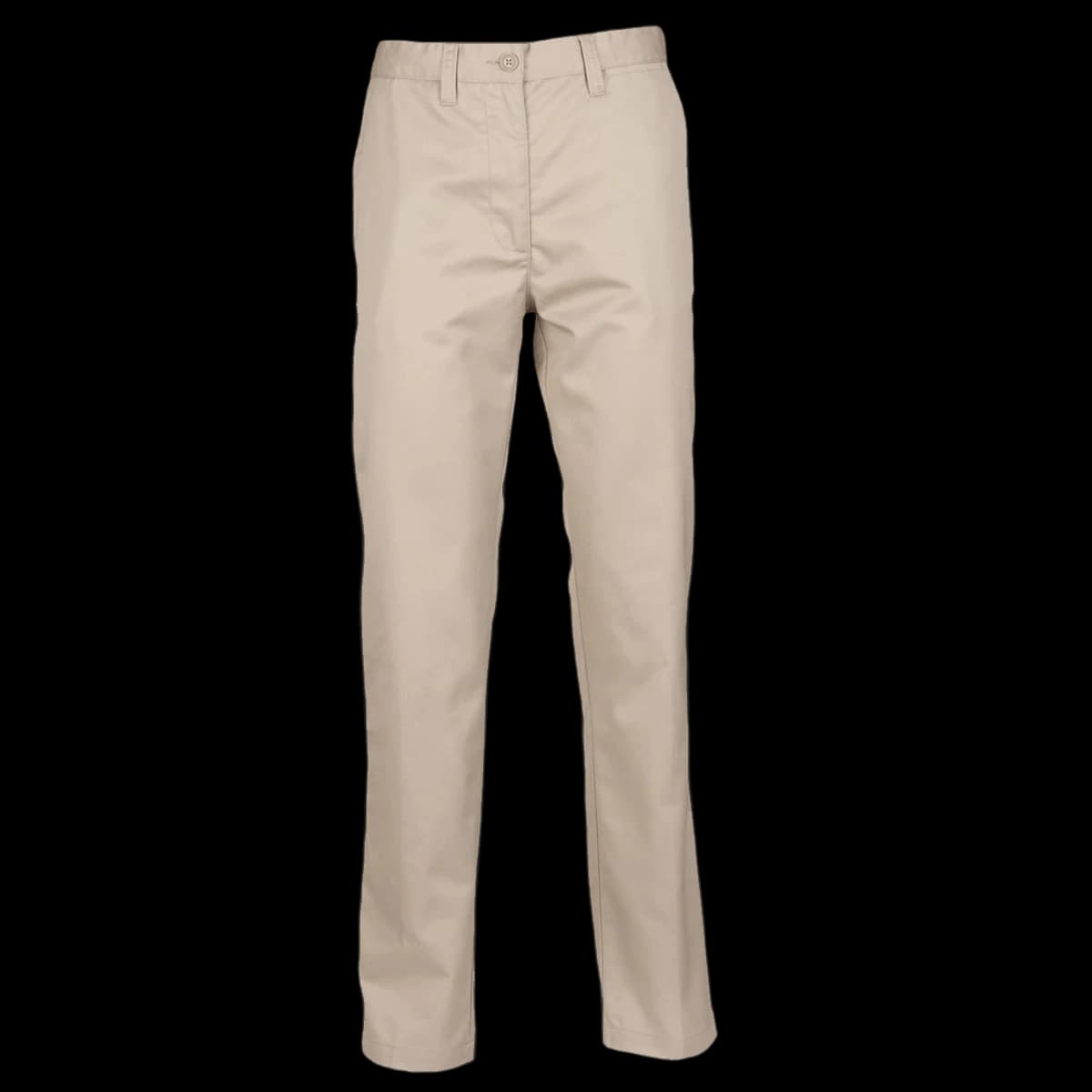 Henbury Ladies 65/35 Flat Fronted Chino Trousers — front