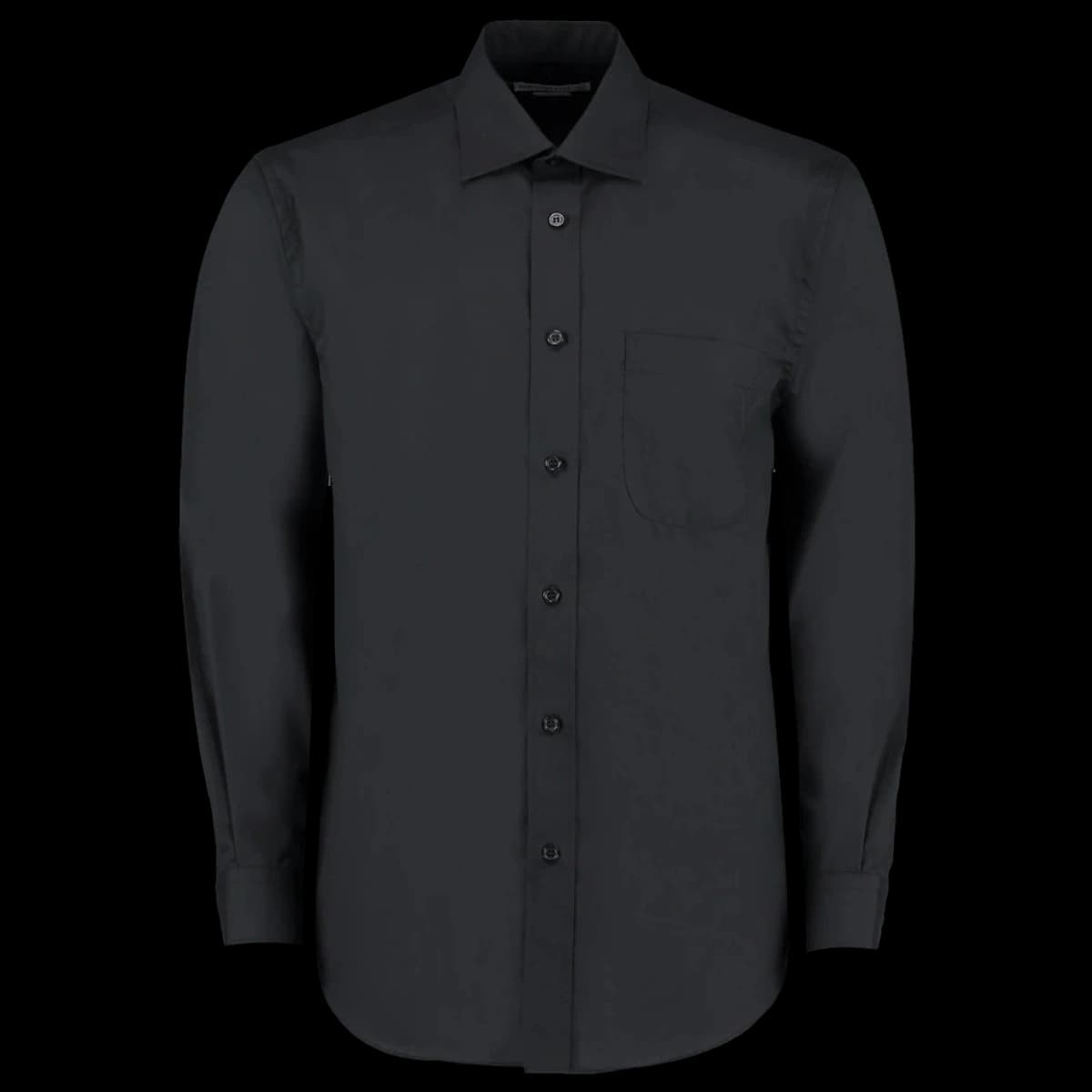 Kustom Kit Long Sleeve Classic Fit Business Shirt — front