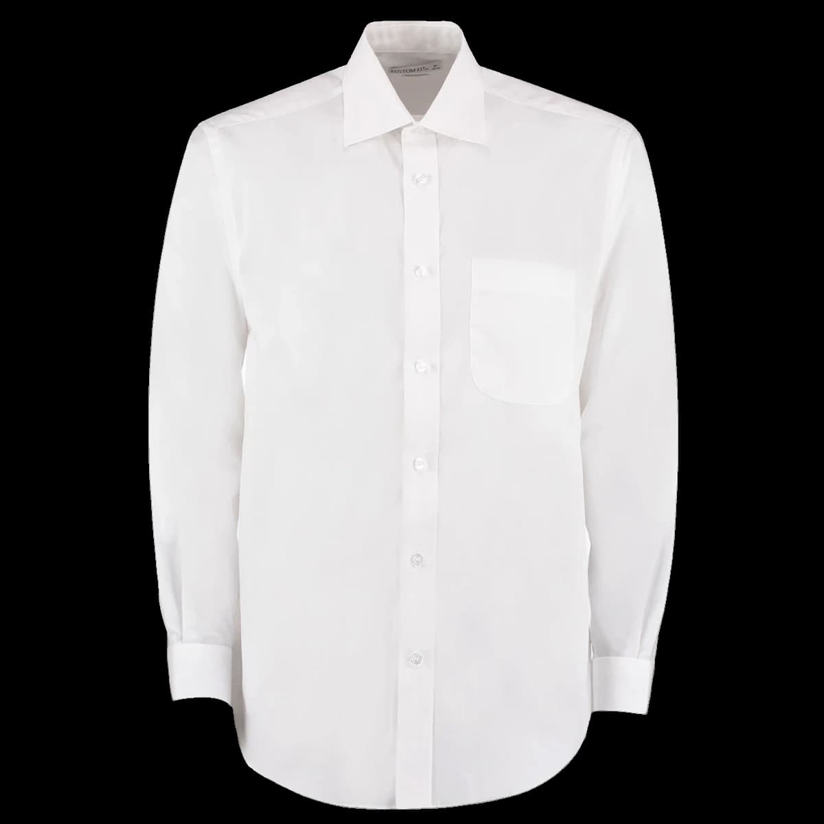 Kustom Kit Long Sleeve Classic Fit Business Shirt — front