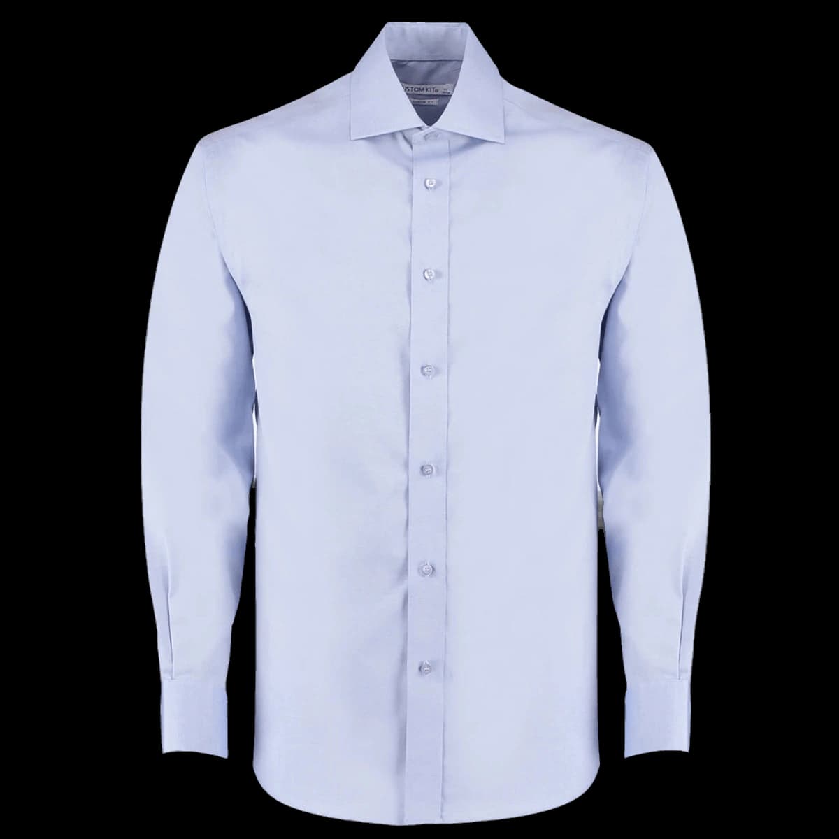 Kustom Kit Premium Long Sleeve Classic Fit Oxford Shirt — front