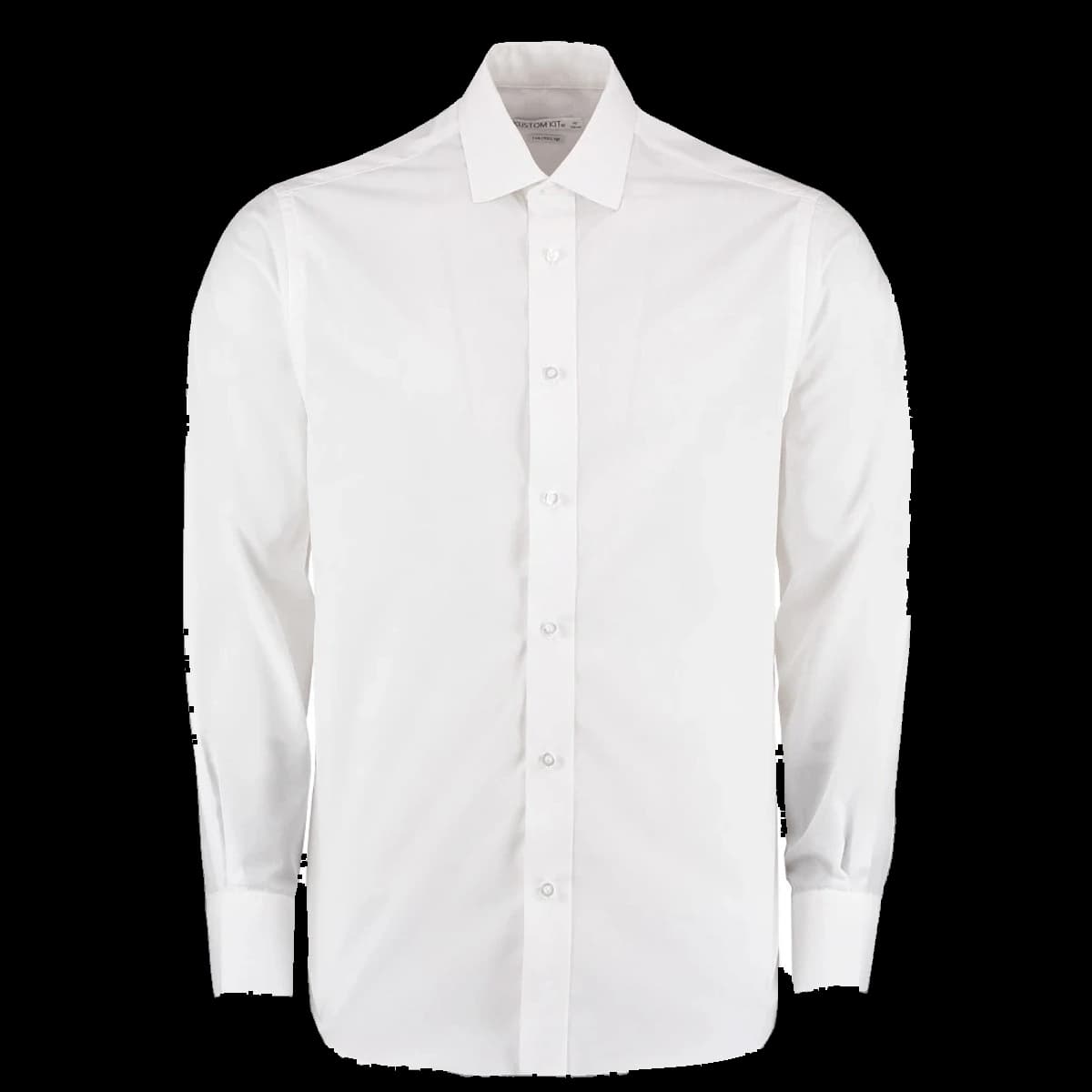 Kustom Kit Long Sleeve Tailored Business Shirt — front