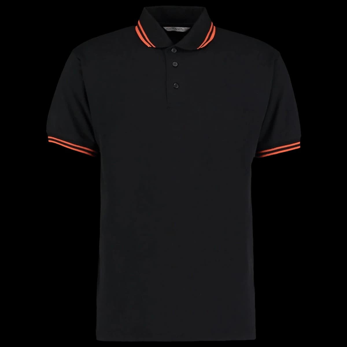 Kustom Kit Contrast Tipped Poly/Cotton Piqué Polo Shirt — front