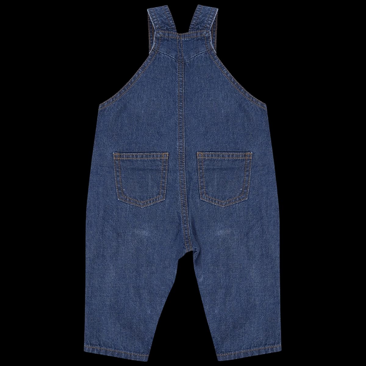 Larkwood Kids Denim Dungarees — back