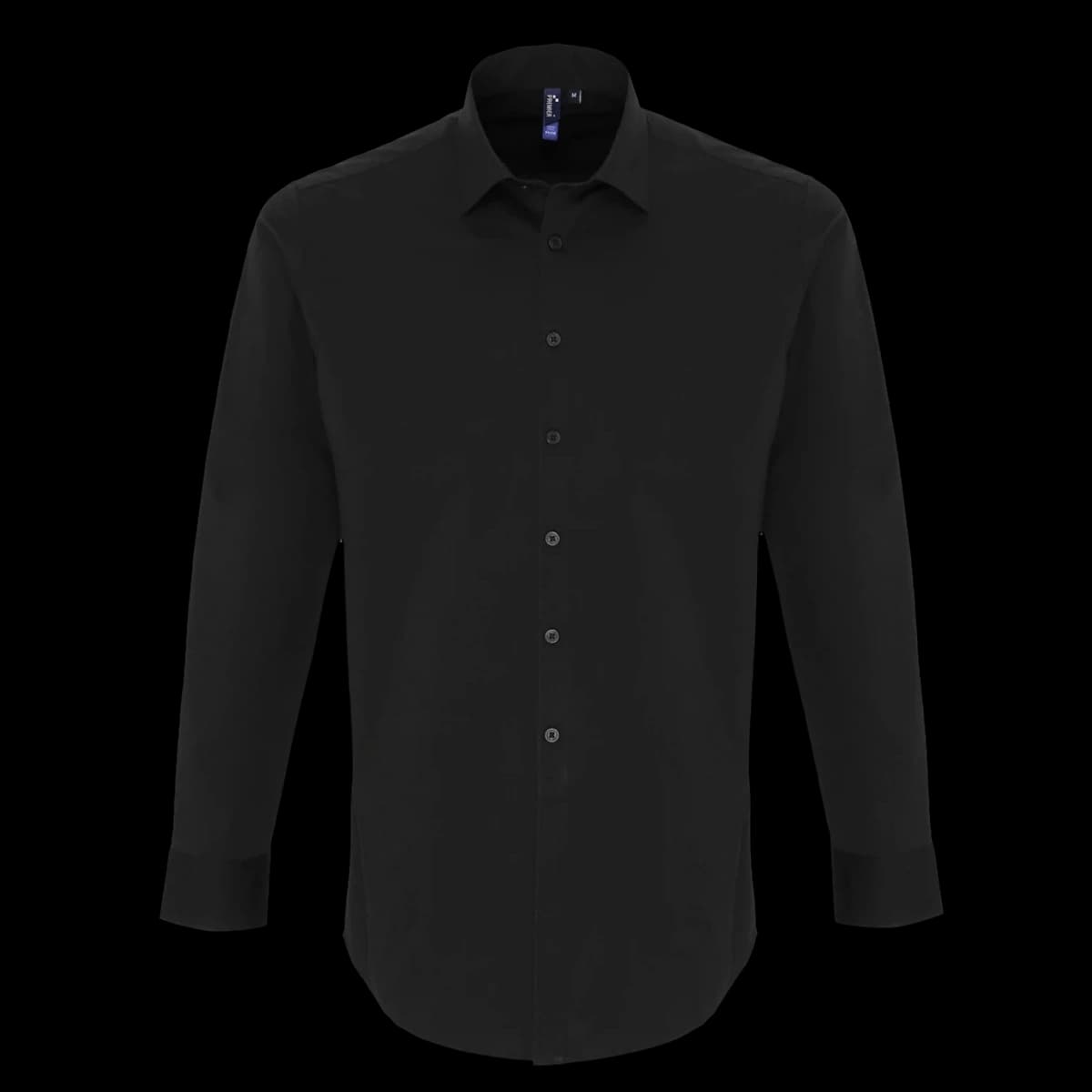Premier Long Sleeve Stretch Fit Poplin Shirt — front