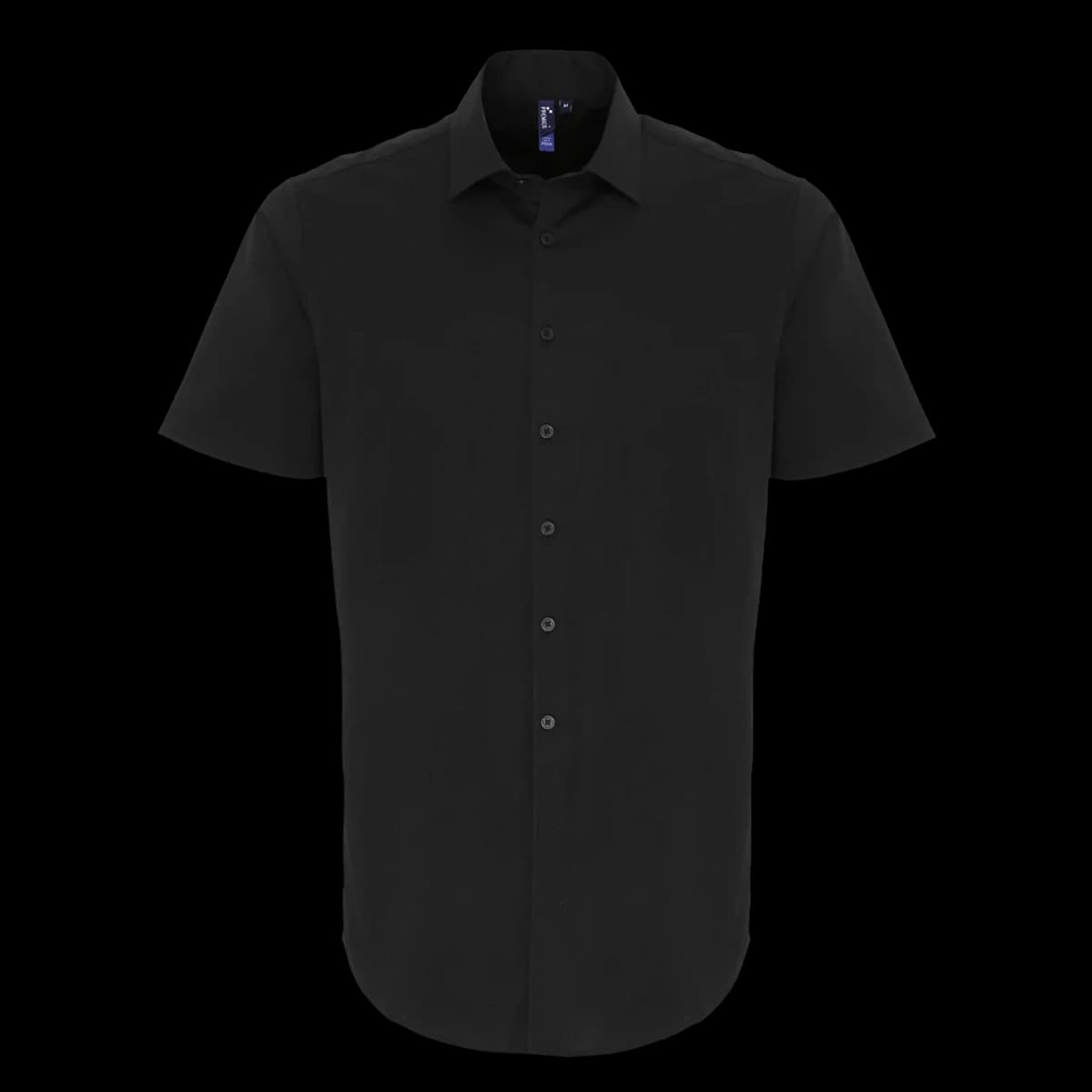 Premier Short Sleeve Stretch Fit Poplin Shirt — front