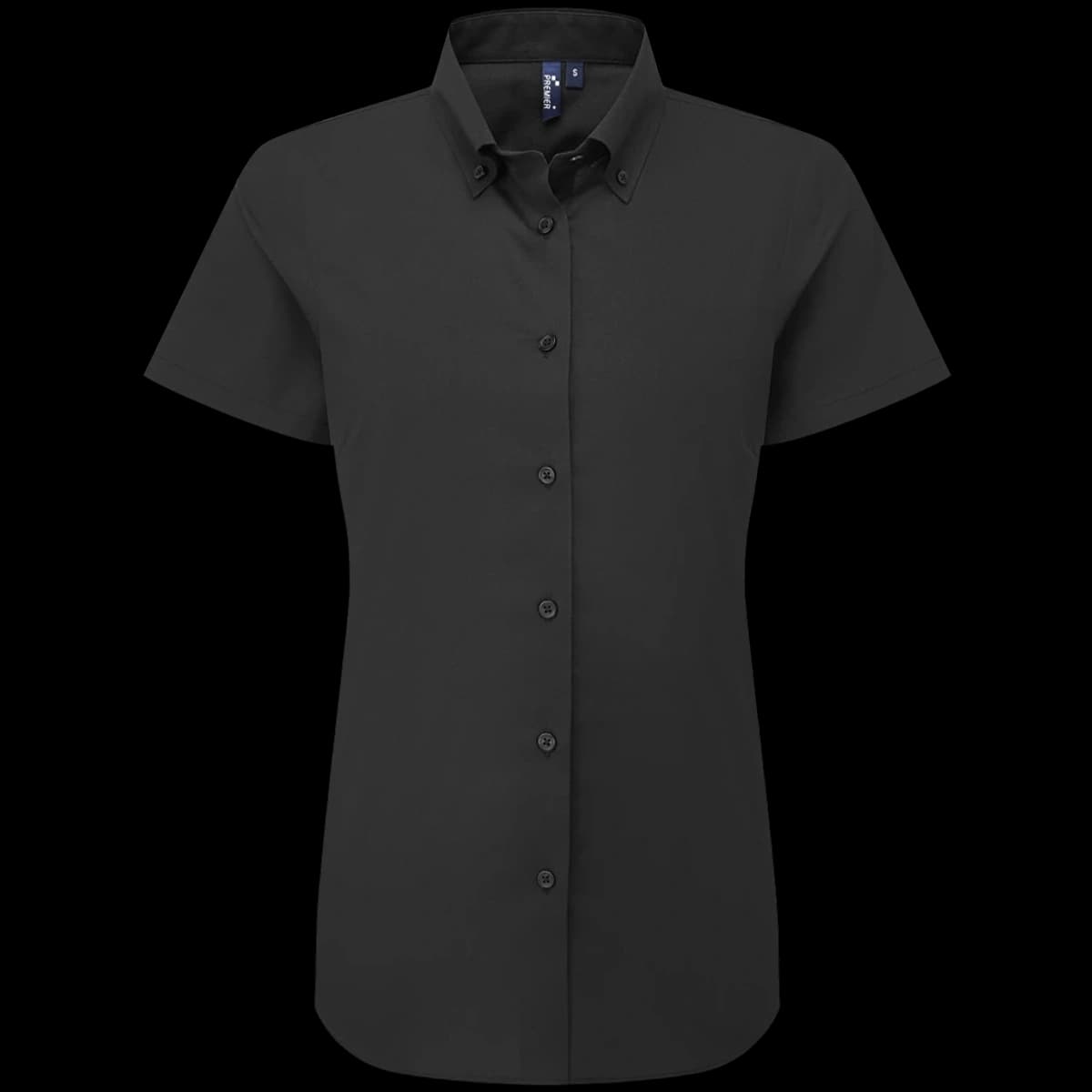 Premier Ladies Supreme Short Sleeve Oxford Shirt — front
