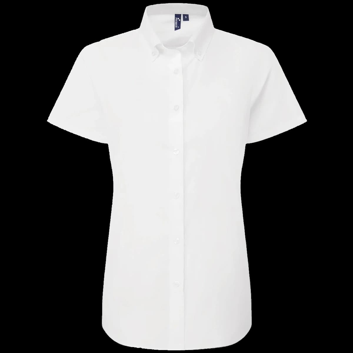 Premier Ladies Supreme Short Sleeve Oxford Shirt — front