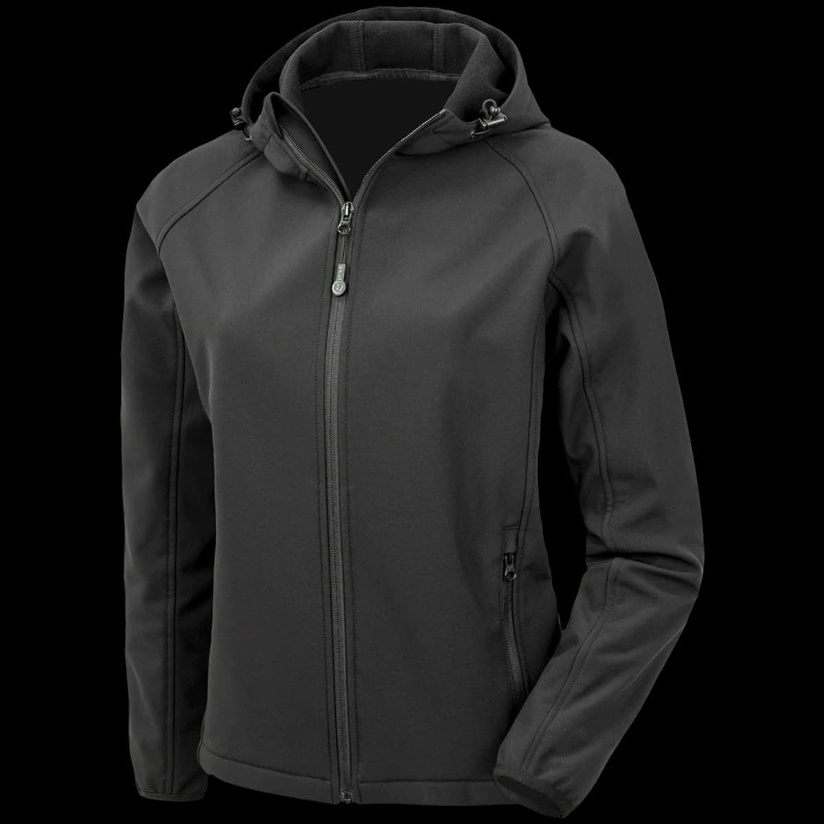 Result Recycled Ladies Three Layer Printable Hooded Soft Shell Jacket — front