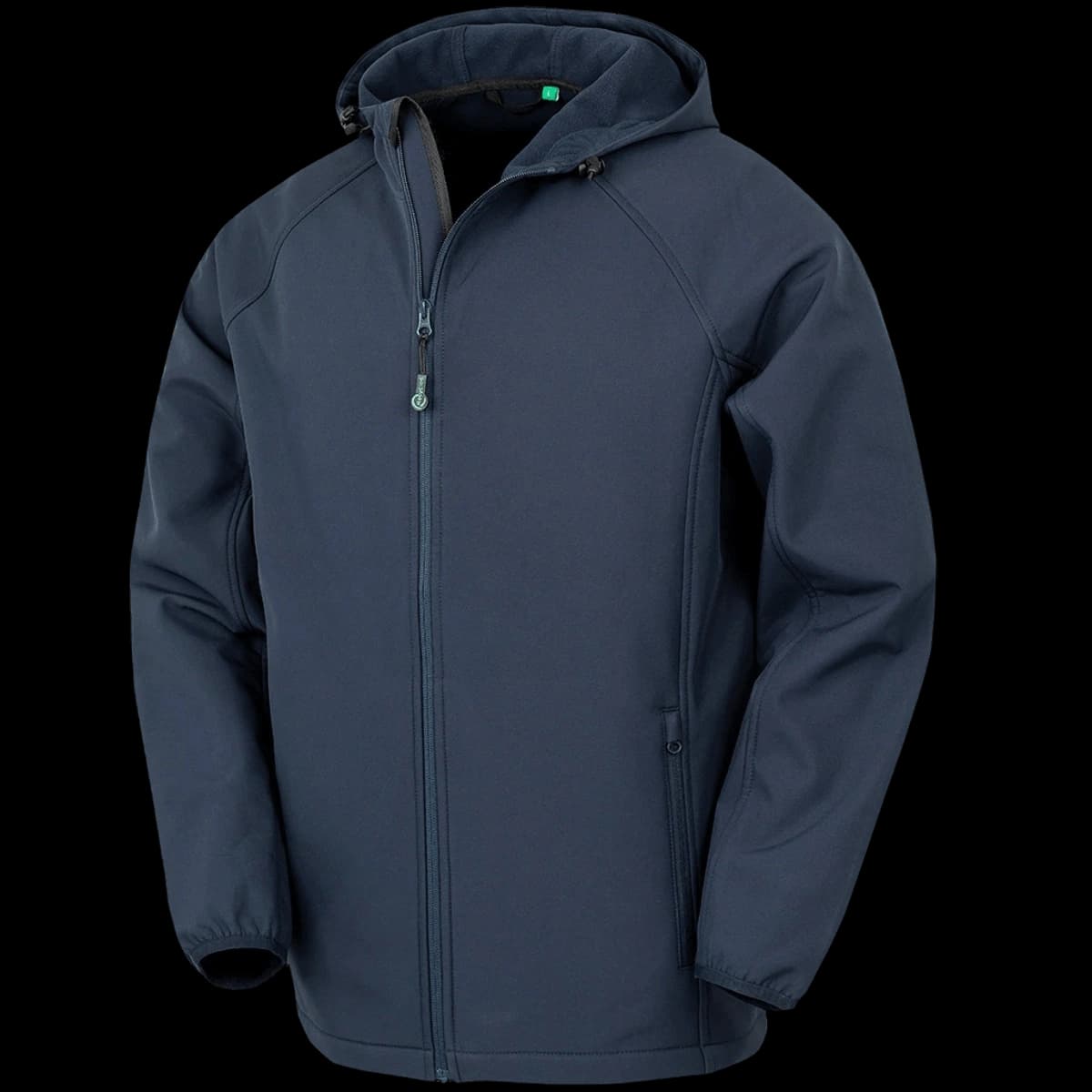 Result Recycled Three Layer Printable Hooded Soft Shell Jacket — front