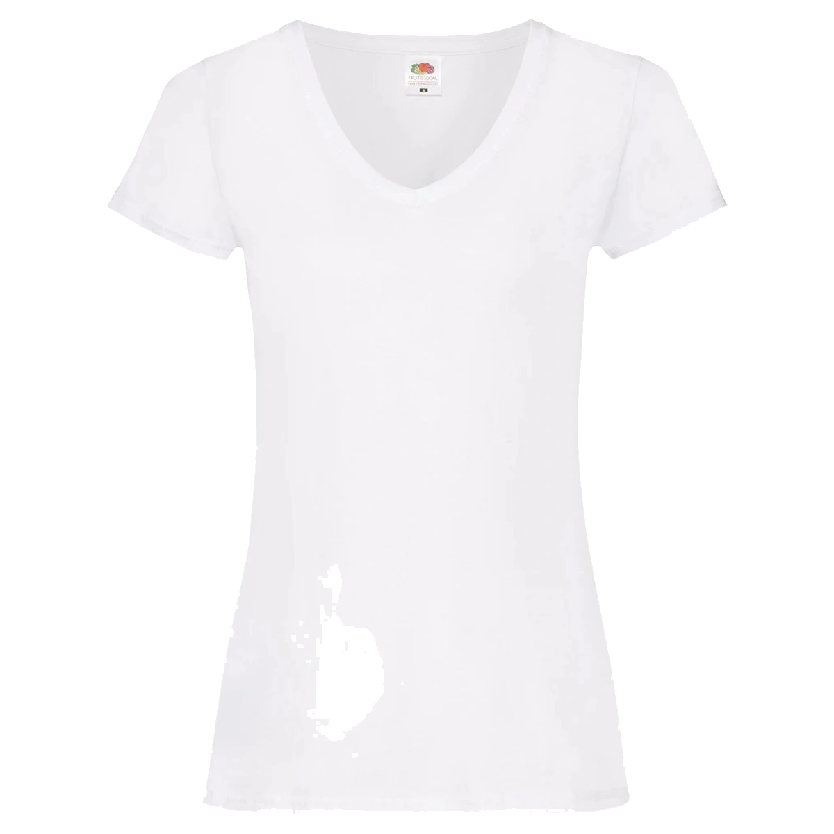Fruit of the Loom Lady Fit Value V Neck T-Shirt — front