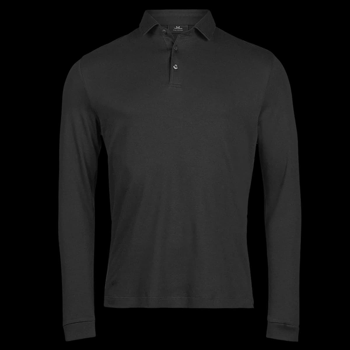 Tee Jays Pima Cotton Long Sleeve Polo Shirt — front