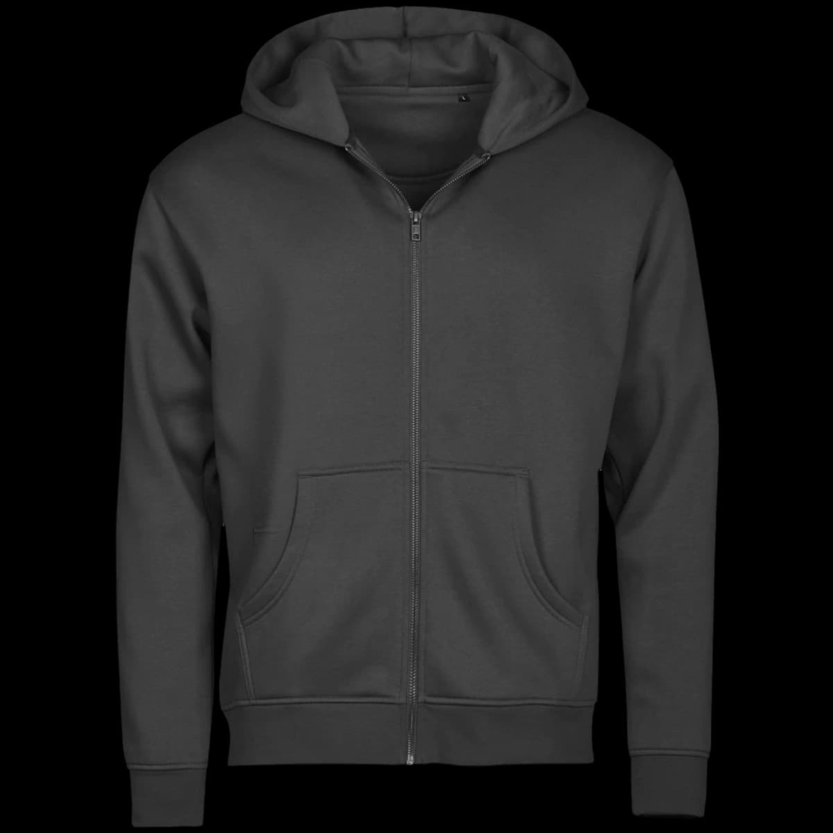 Tee Jays Unlabeled Hooded Full Zip Sweatshirt — front