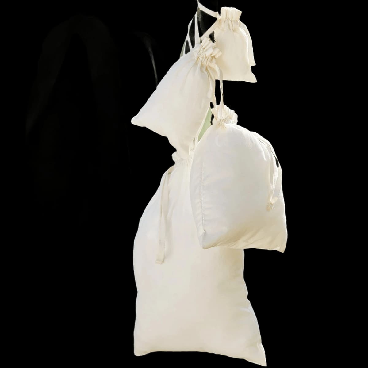 Westford Mill Organic Cotton Drawcord Bag — front