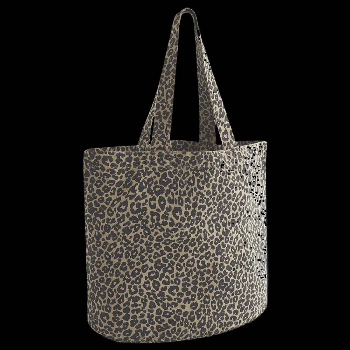 Westford Mill Leopard Print Canvas Shopper — side