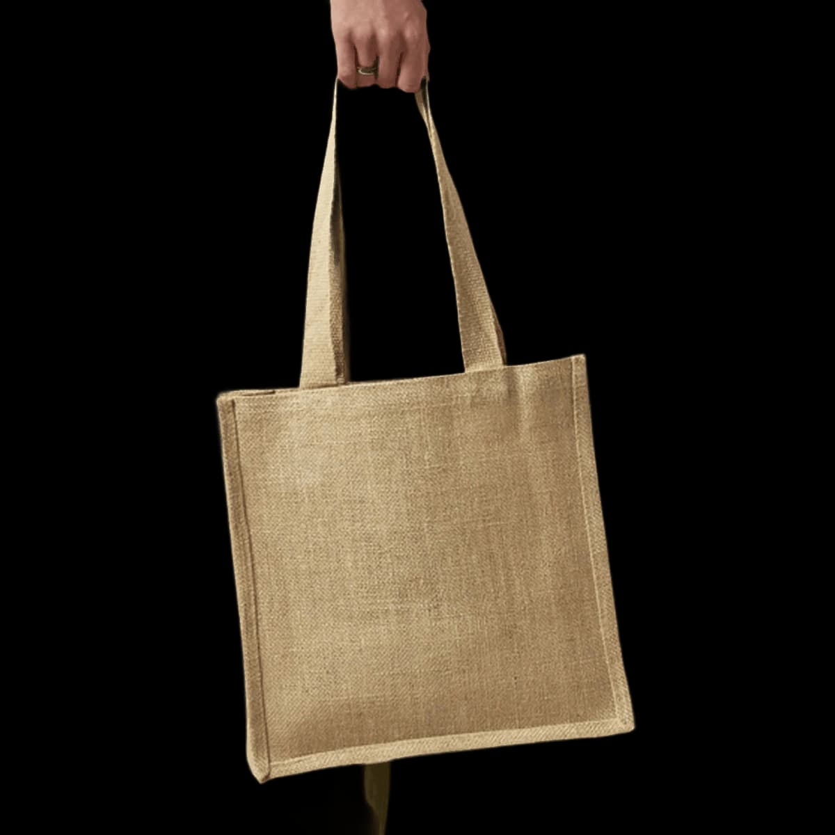 Westford Mill Jute Compact Tote Bag — model