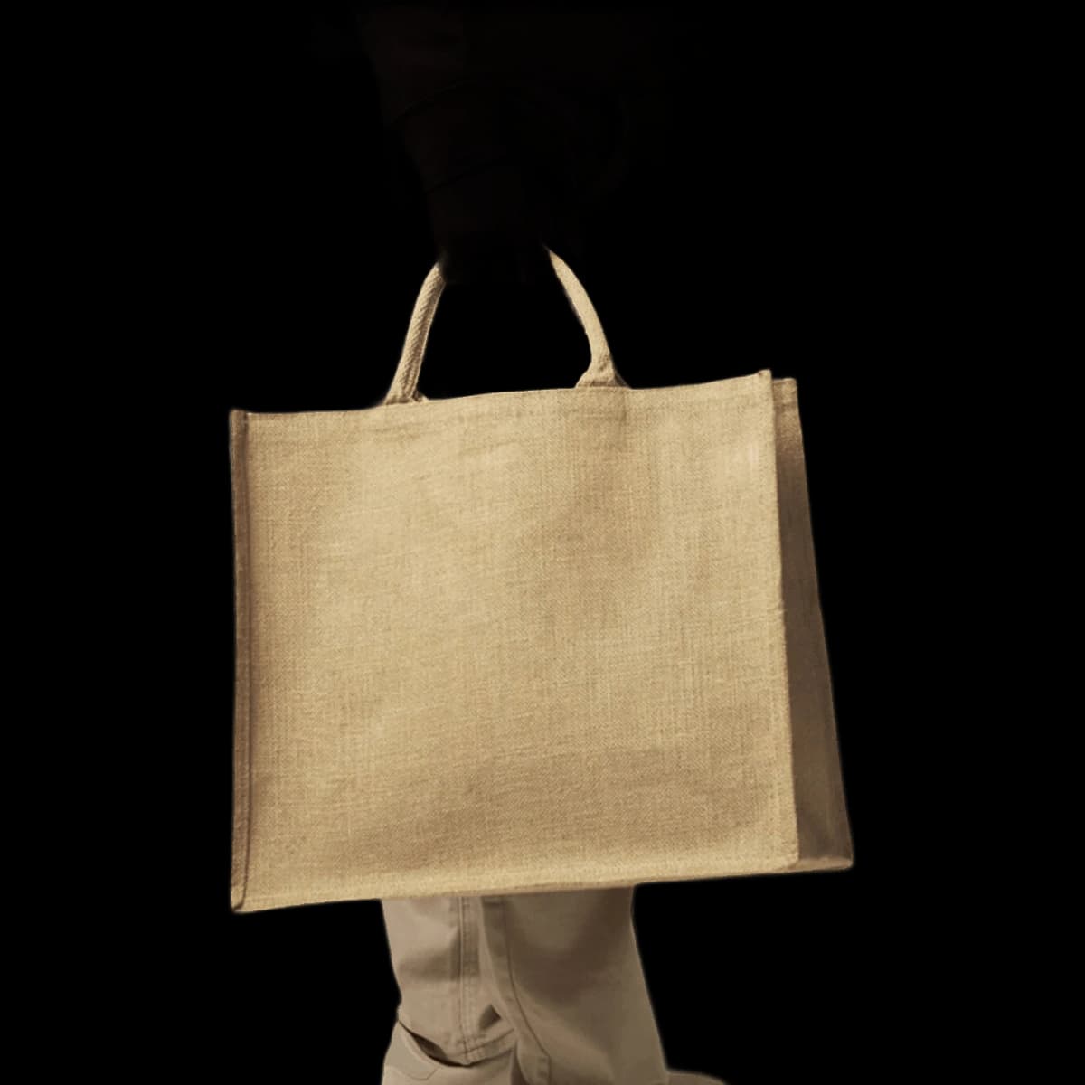 Westford Mill Jute Jumbo Shopper — model