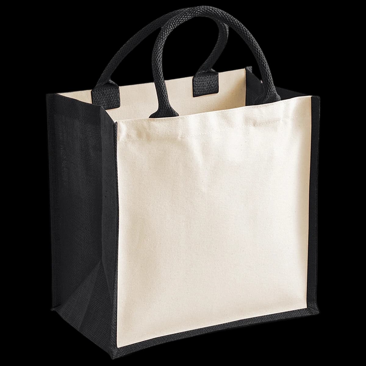 Westford Mill Printers Midi Jute Tote Bag — front