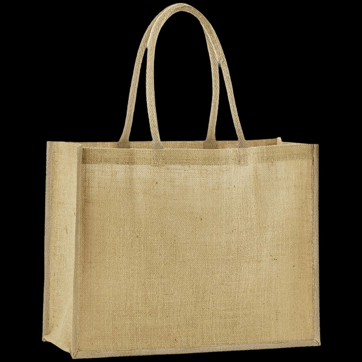 Westford Mill Natural Starched Jute Classic Shopper — front